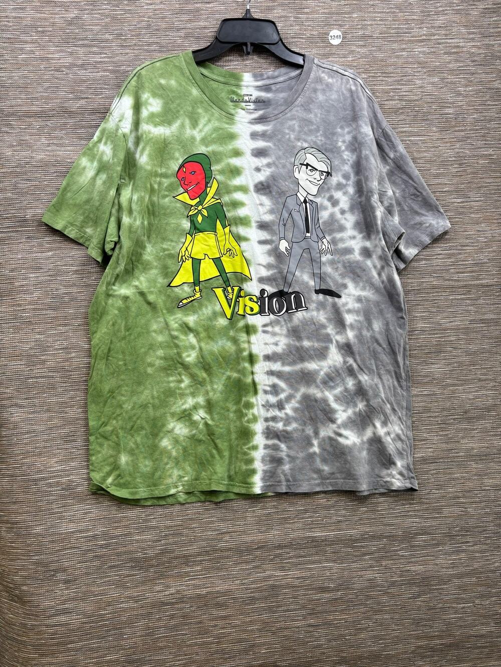 Our Universe Shirt Womens 2X Multicolor WandaVision Vision Tie Dye Graphic Tee